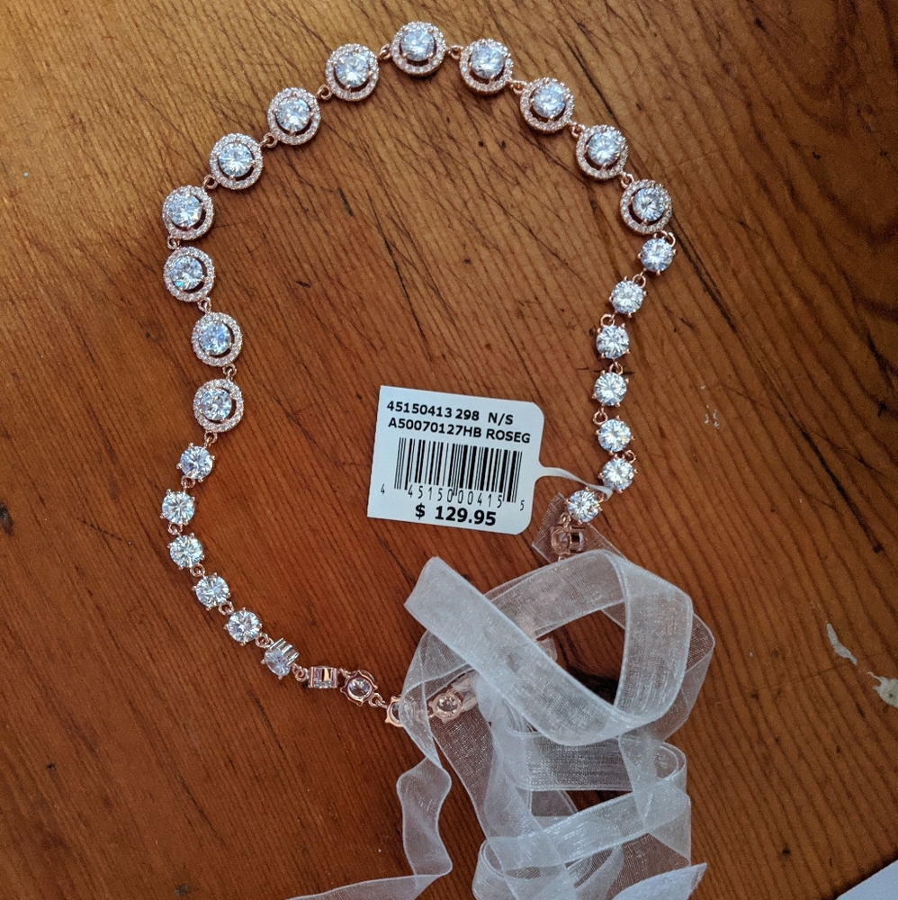 NWT Rose gold bridal belt